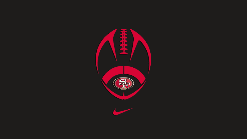 San Francisco 49ers Minimal logo Wallpaper