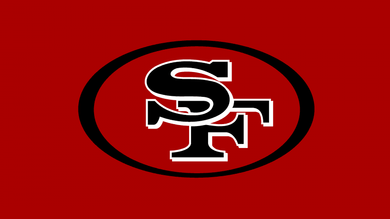 San Francisco 49ers Red background Wallpaper