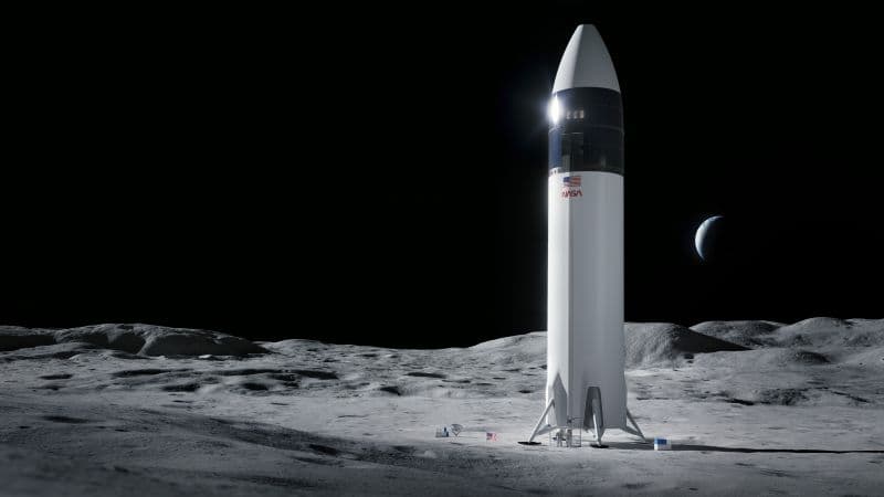 Starship HLS NASA Wallpaper