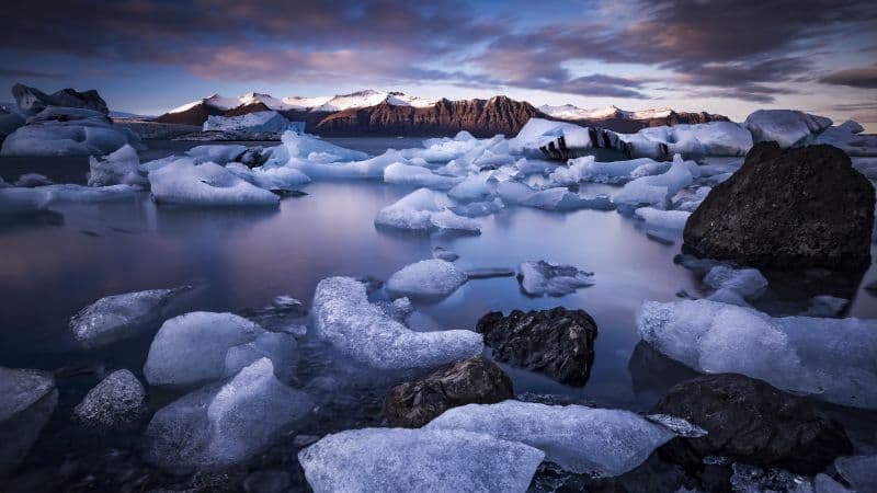 Jokulsarlon Glacier Lagoon Iceland Wallpaper