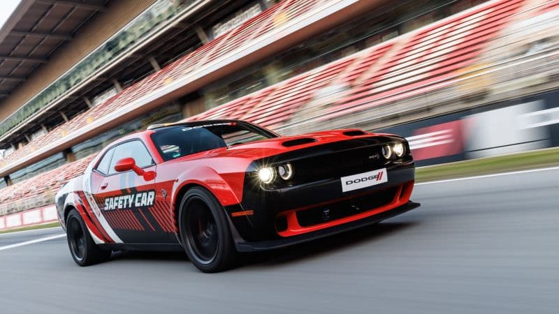 Dodge Challenger SRT Hellcat Safety Car Wallpaper
