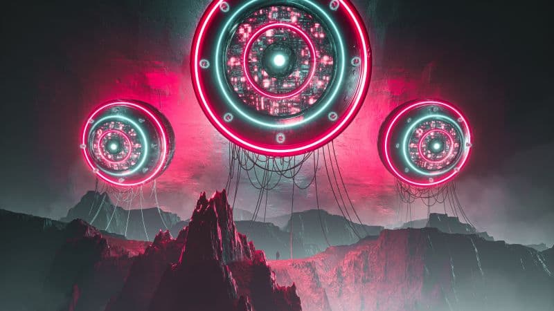 Aliens Spaceship Wallpaper
