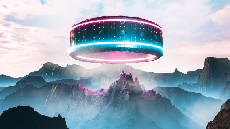 Futuristic UFO Wallpaper