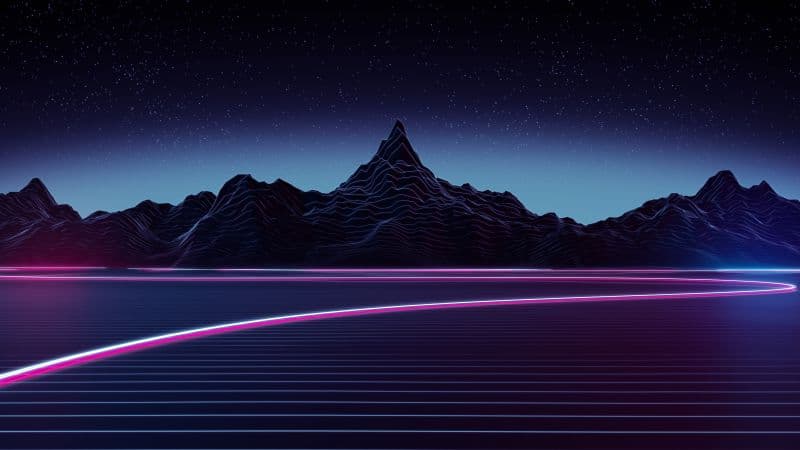 Neon Highway Wallpaper