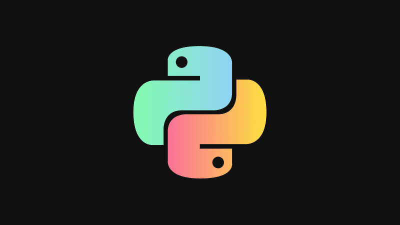 Python Logo Dark background Wallpaper