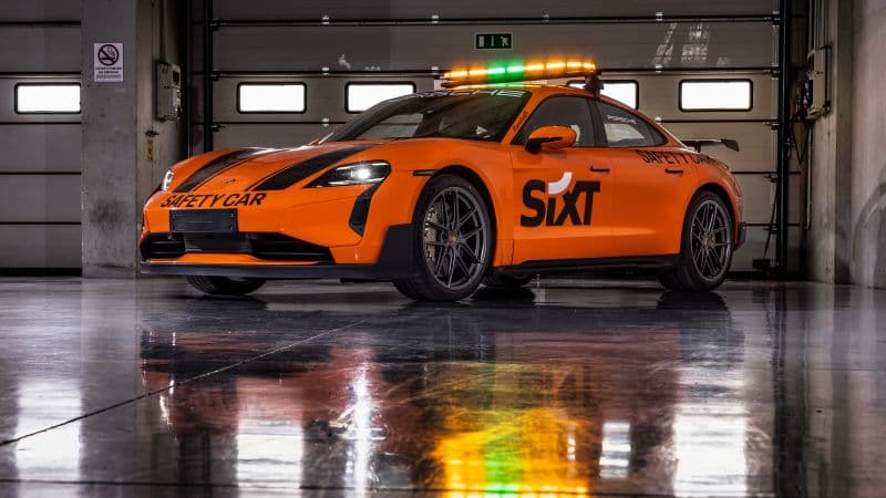 Porsche Taycan Turbo GT SIXT Carrera Cup Safety Car Wallpaper