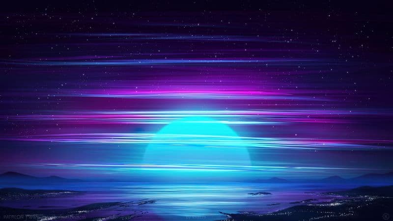 Midnight Vaporwave Wallpaper