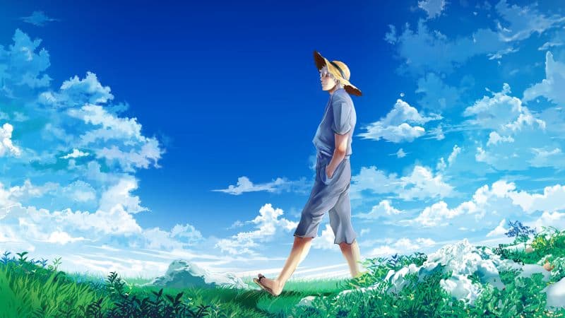 Gintoki Sakata Happy Mood Wallpaper
