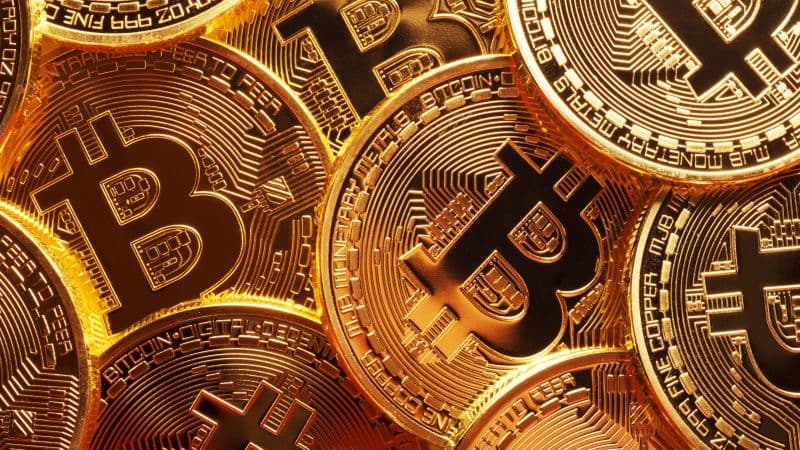 Bitcoin Gold coins Wallpaper