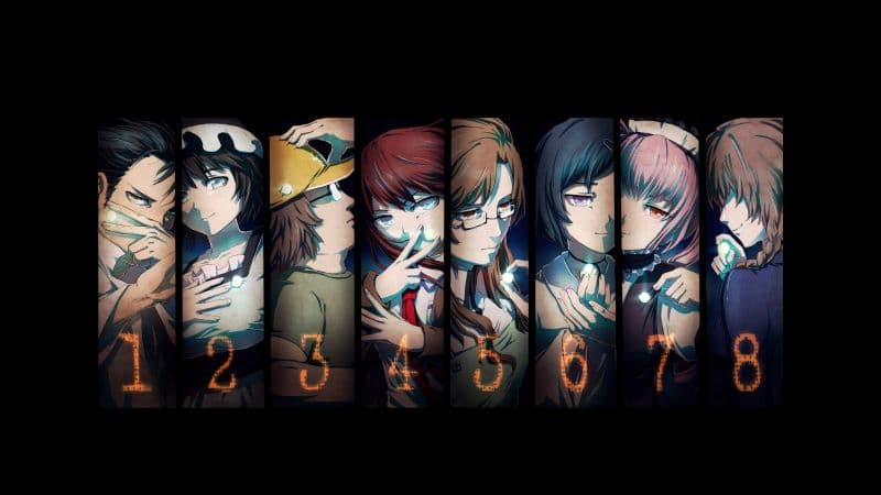 Steins;Gate Black background Wallpaper
