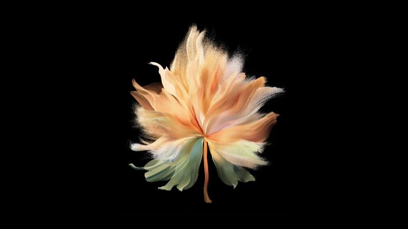 Vivo X Fold Black background Wallpaper