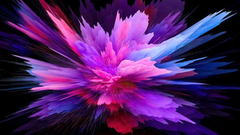 Color burst Purple abstract Wallpaper