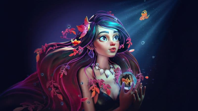Mermaid Fantasy artwork Wallpaper