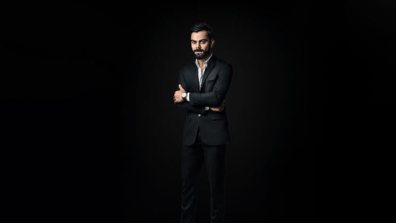 Virat Kohli Black background Wallpaper