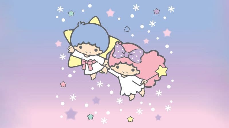 Flying Little Twin Stars Wallpaper