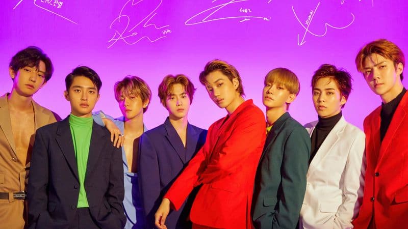 EXO Purple background Wallpaper