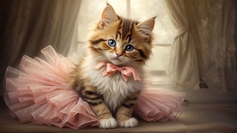 Adorable Cute Kitten Wallpaper