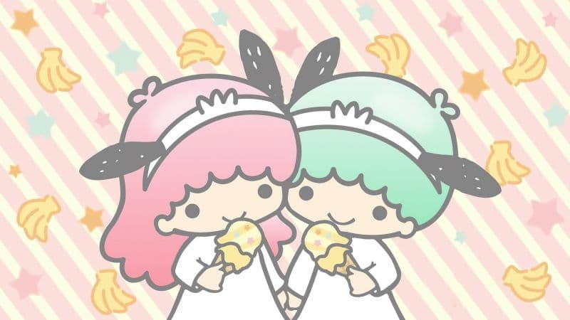 Little Twin Stars Ice cream cone Wallpaper