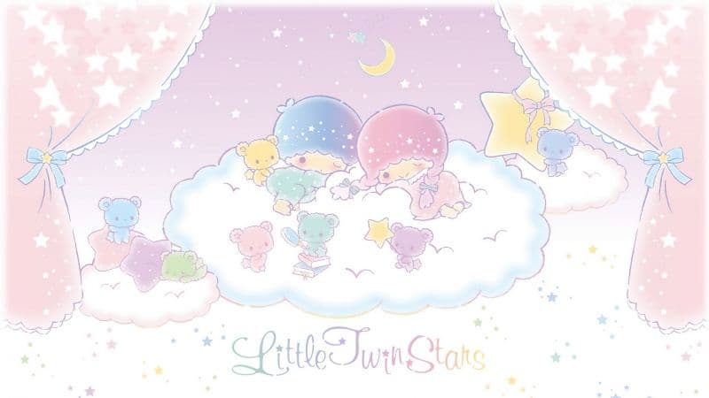 Little Twin Stars Pastel Wallpaper