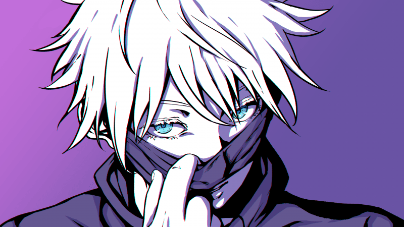 Satoru Gojo Purple aesthetic Wallpaper