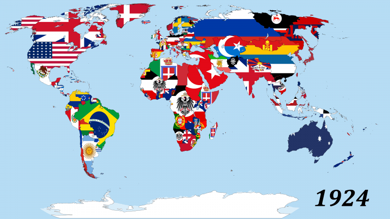 1924 World map Wallpaper