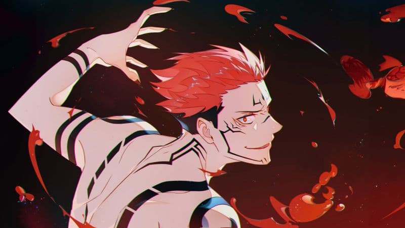 Sukuna Orange aesthetic Wallpaper