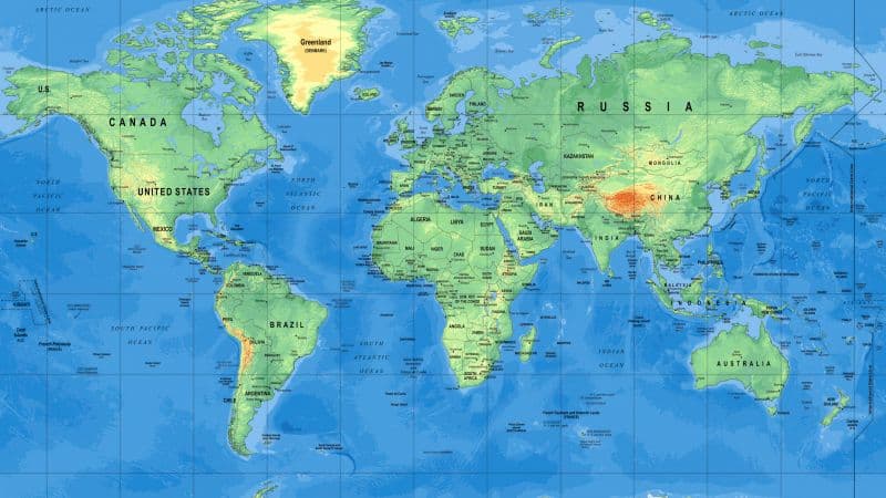 World map Atlas Wallpaper
