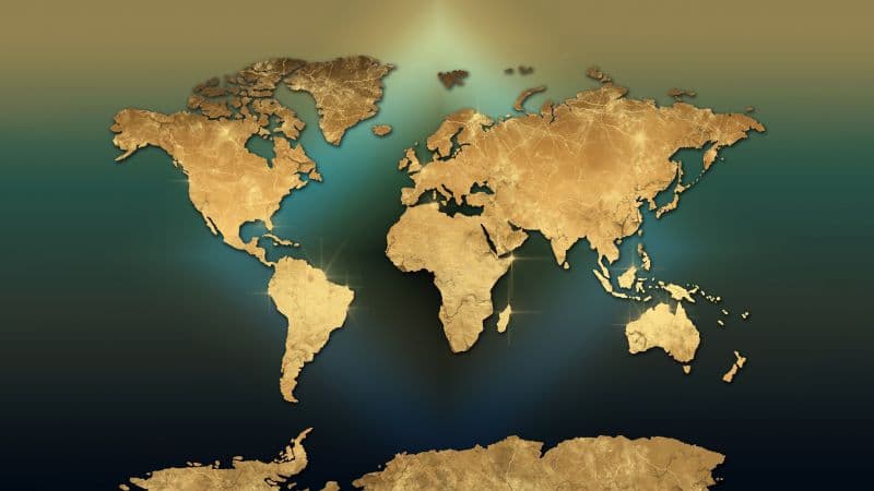 World map Art Wallpaper
