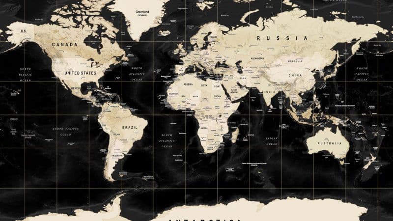World map Poster Wallpaper