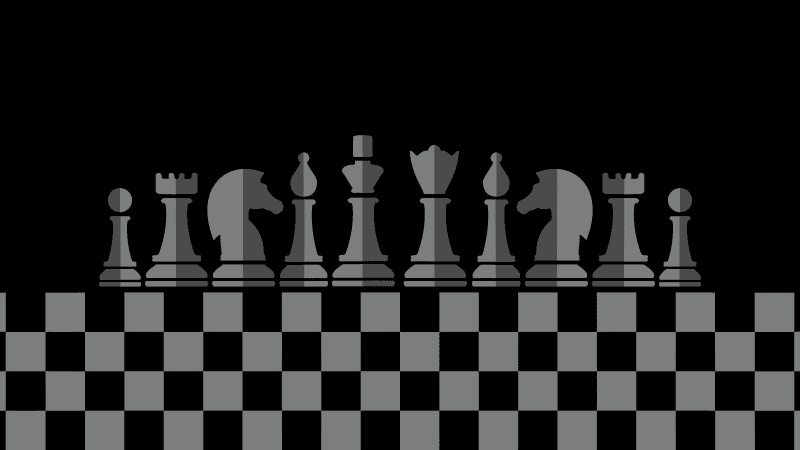 Chess pieces Black and White Wallpaper