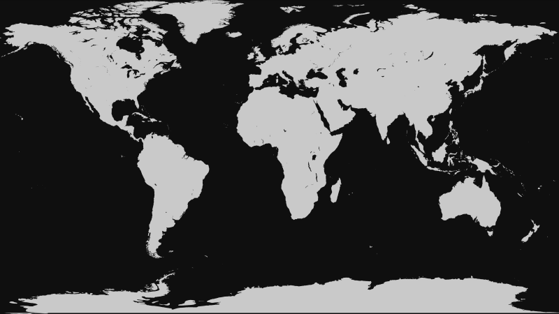 World map Black and White Wallpaper