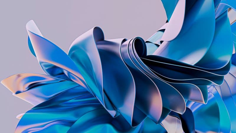 Blue abstract 3D background Wallpaper
