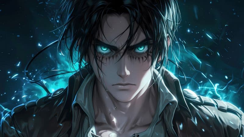 Levi Ackerman Closeup Wallpaper