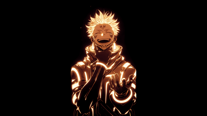 Sukuna Glowing Wallpaper
