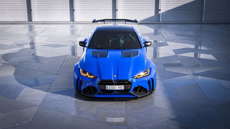 Blue BMW M4 Competition Wallpaper