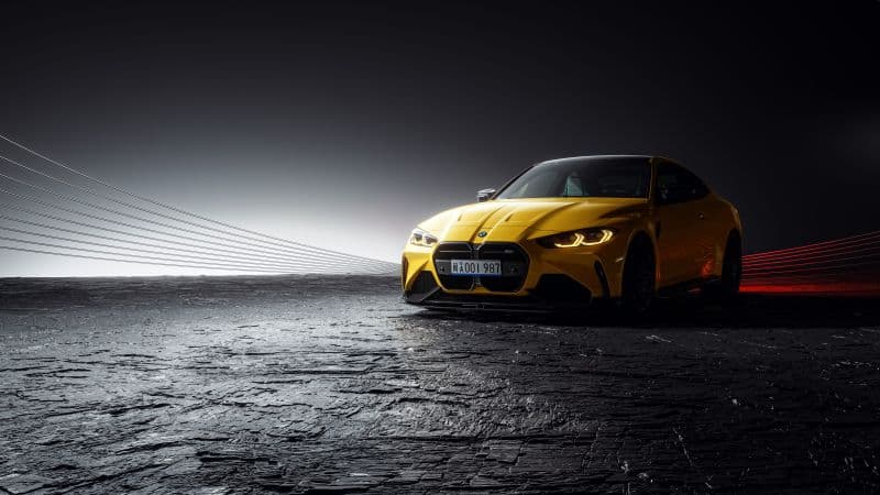 BMW M4 Competition Dark background Wallpaper