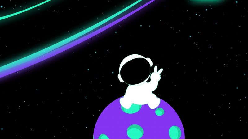 Cute astronaut Illustration Wallpaper