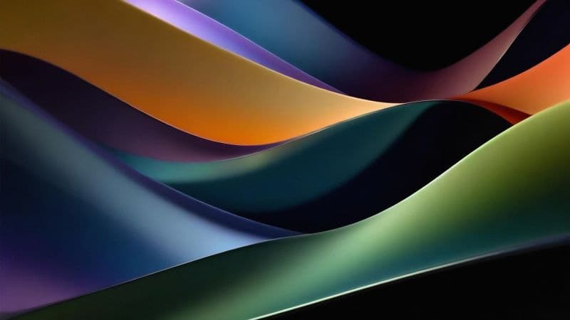 Colorful abstract Waves Wallpaper