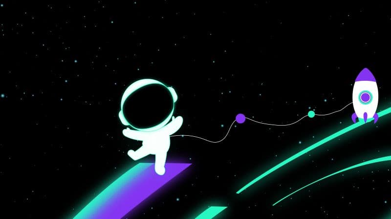 Cute astronaut 8K Wallpaper