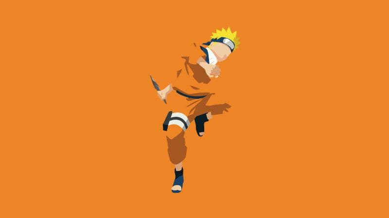Naruto Uzumaki Minimalist Wallpaper