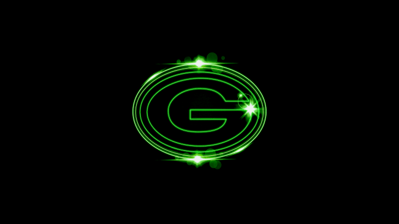 Green Bay Packers Black background Wallpaper
