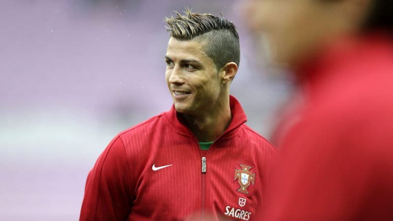 Cristiano Ronaldo in Red jersey Wallpaper