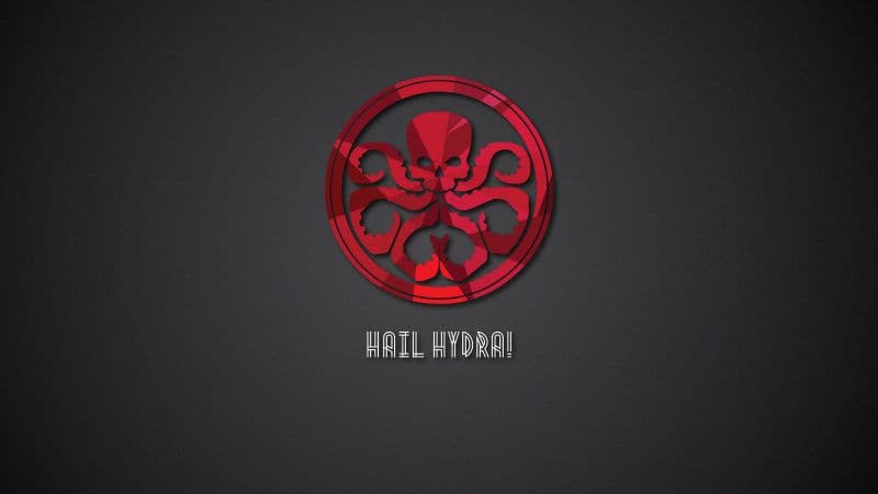 Hail Hydra Dark background Wallpaper