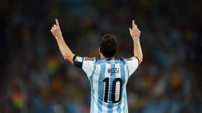 Lionel Messi 10 Argentina Jersey Wallpaper