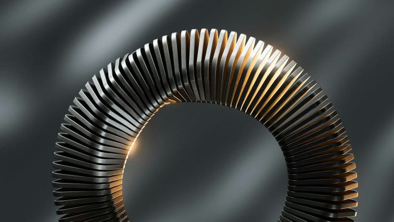 Circular Metal structure Wallpaper