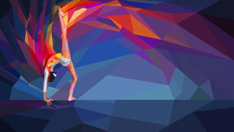 Gymnast Illustration Wallpaper