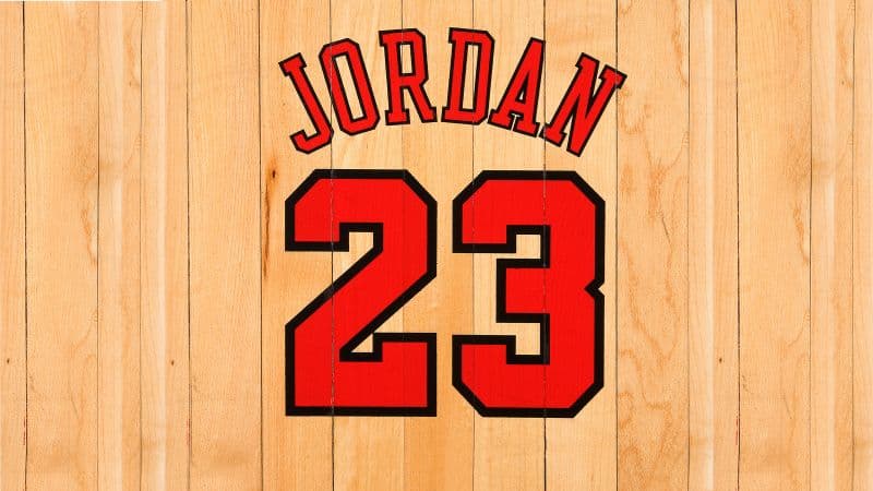 Jordan 23 Wooden background Wallpaper