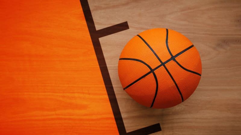 Wooden Basketball court Wallpaper