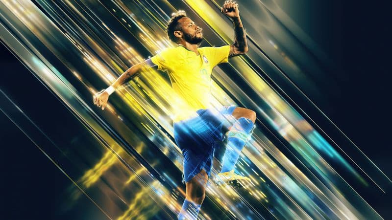 Neymar Jr Abstract background Wallpaper