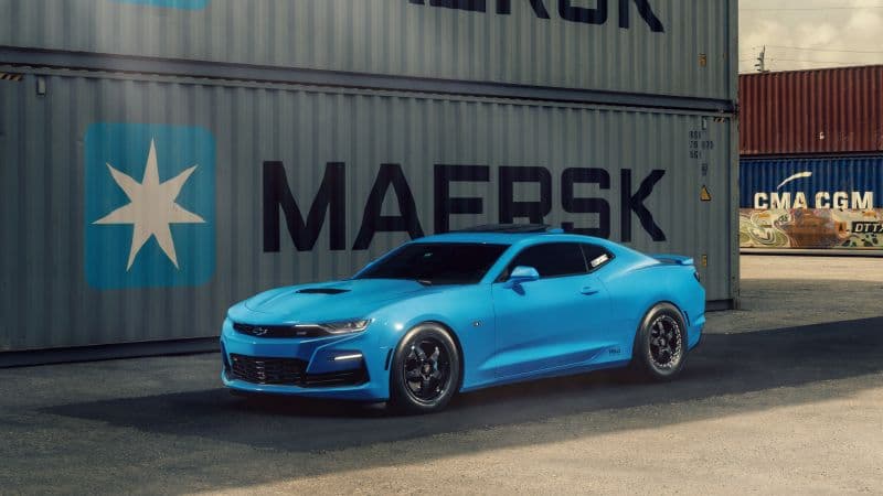 Blue Chevrolet Camaro SS Wallpaper
